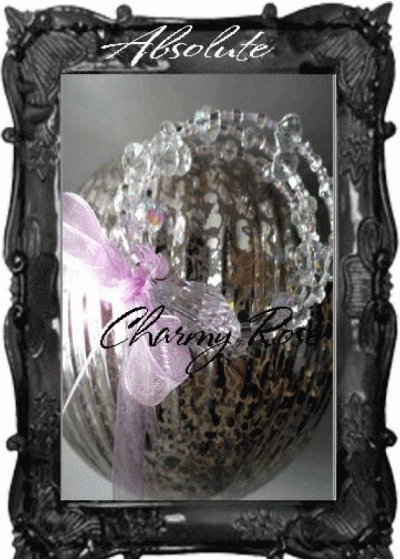 Гривна от Сваровски кристали на 3 реда- Lavender Light